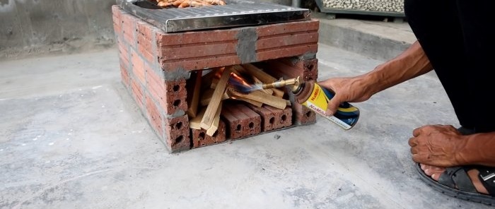 Cómo hacer un horno de exterior barato con un fregadero viejo