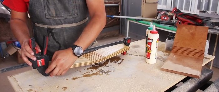 How to bend MDF or plywood to any angle