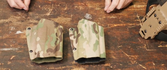 Comment recouvrir une surface texturée avec du tissu camouflage en utilisant l'exemple d'un étui