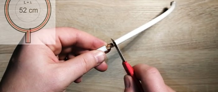 How to make an antenna for digital television without a soldering iron or twists
