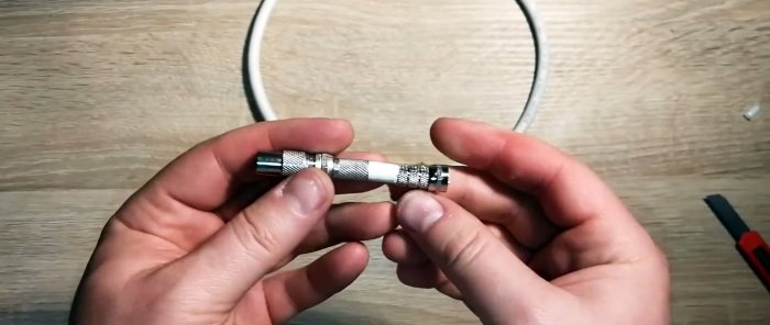 How to make an antenna for digital television without a soldering iron or twists