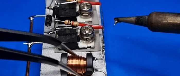 How to make a simple and powerful induction soldering iron with instant heating