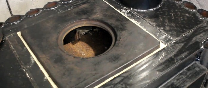 Cómo hacer una estufa con una batería de hierro fundido con alta potencia calorífica