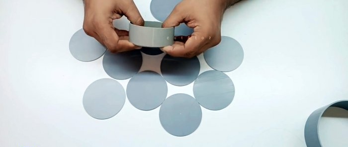 PVC borudan modern bir LED avize nasıl yapılır
