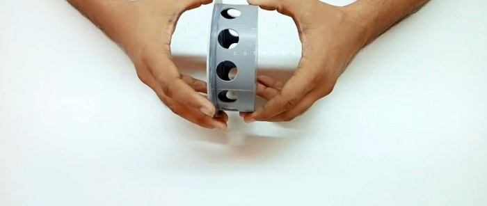 Cómo hacer una lámpara LED moderna con tubo de PVC