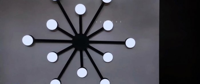 Hur man gör en modern LED-ljuskrona från PVC-rör