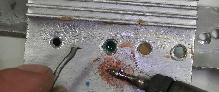 An unusual way to solder aluminum