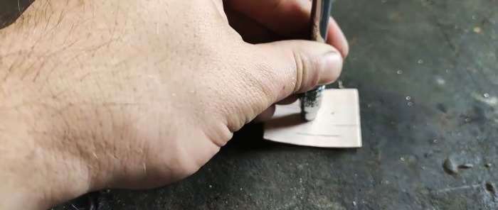 Mànec de ganivet d'escorça de bedoll de bricolatge
