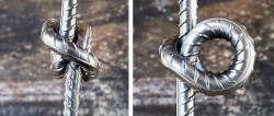 Como “amarrar” o reforço de aço sem aquecer em um nó marinho