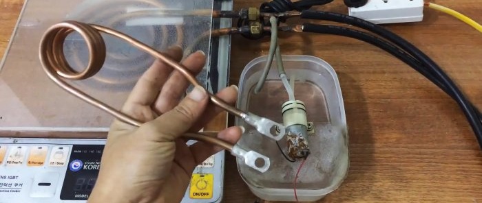 Paano gumawa ng instant heater mula sa induction cooker para sa forging at hardening metal