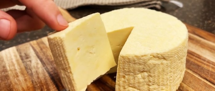Homemade cheese from 3 ingredients Half a day and the cheese is ready
