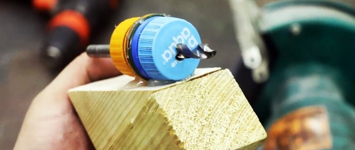 How to make a device for properly sharpening drills for metal from PET bottle caps