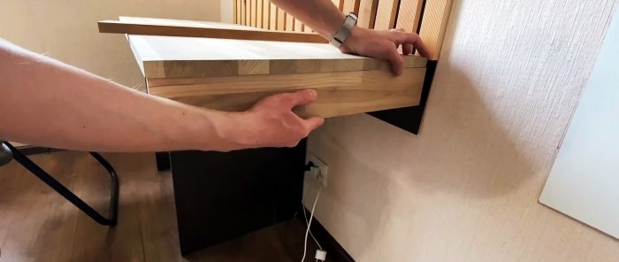 Sådan laver du et flydende computerbord