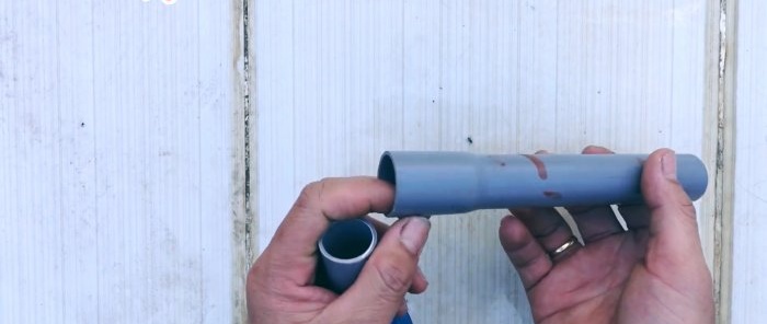 How to securely connect a plastic pipe to a garden hose without special fittings and clamps