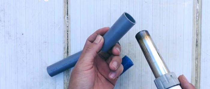 How to securely connect a plastic pipe to a garden hose without special fittings and clamps