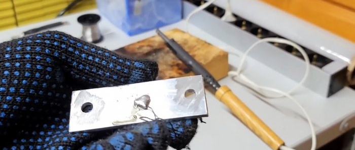 How to solder aluminum without special flux and solder