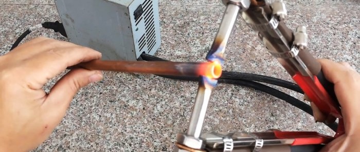 How to make a soldering and heating device from a microwave transformer