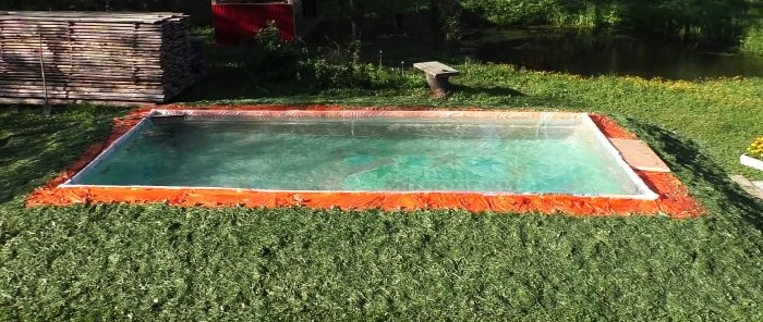 Hoe je voor bijna niets een enorm zwembad kunt maken