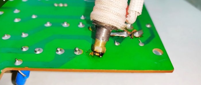 How to make a heated desoldering pump for convenient desoldering of circuit boards into parts