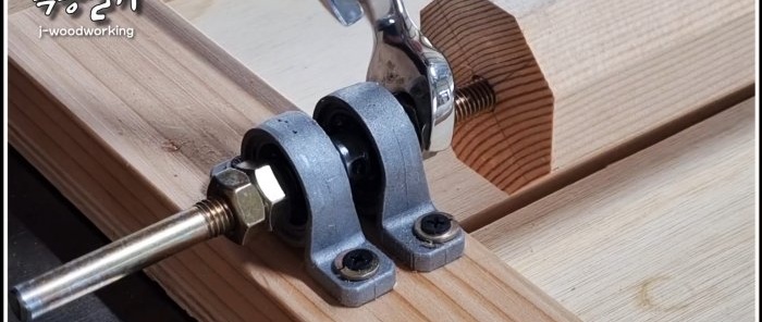 Cara membuat peranti untuk memusing bahan kerja silinder tanpa mesin pelarik