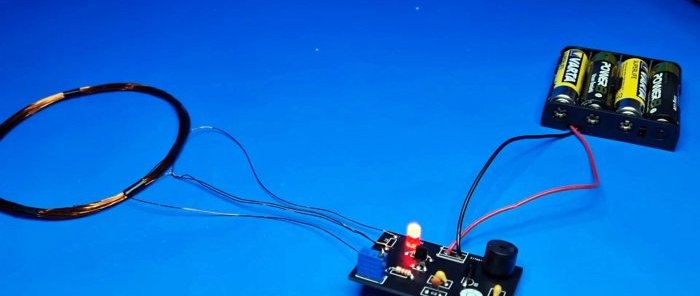 How to make a simple metal detector using 2 transistors