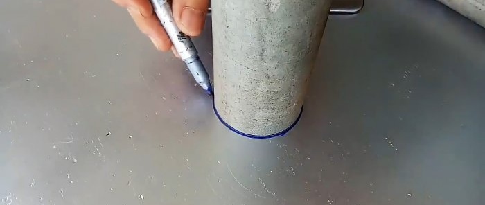 Cum se sudează două țevi metalice de diametre diferite