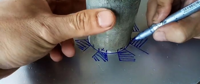כיצד לרתך שני צינורות מתכת בקטרים ​​שונים