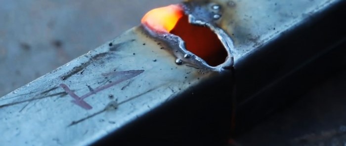 The simplest way to weld thin steel without burning through
