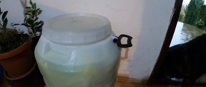 A new way to ferment large quantities of cabbage using a drill