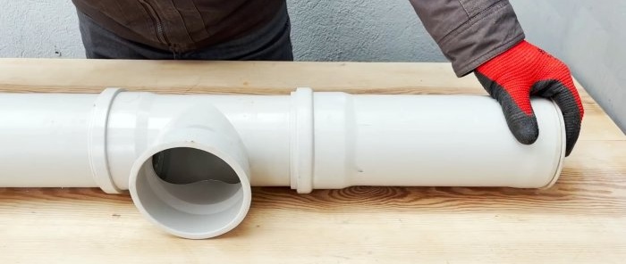 Duurzame pluimveevoederbak gemaakt van PVC-buizen