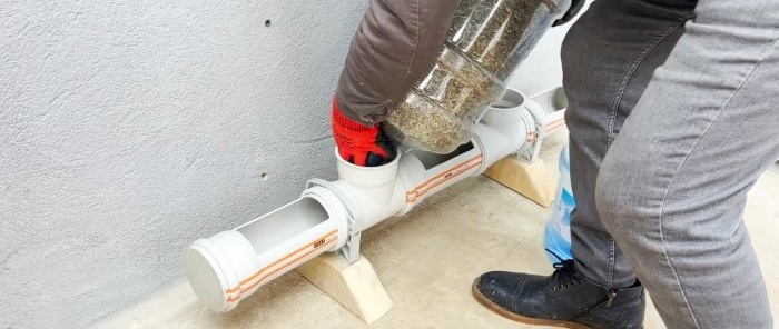 Máng ăn gia cầm bền lâu làm bằng ống nhựa PVC