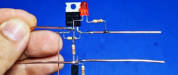 Making an electronic fuse to protect the battery