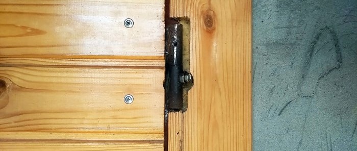 How to modify a door hinge and turn it into a gravity door closer
