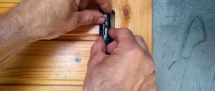 How to modify a door hinge and turn it into a gravity door closer