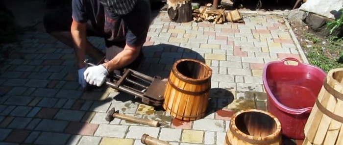 Comment fabriquer un tonneau à partir d'une vieille bûche