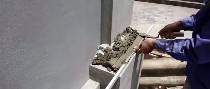 Paano maganda gumawa ng mga transition sa mga haligi ng plaster o pilasters