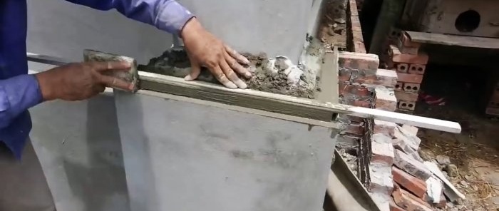 Paano maganda gumawa ng mga transition sa mga haligi ng plaster o pilasters