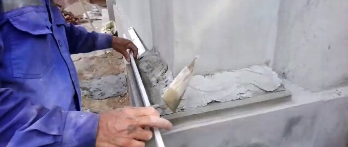 How to beautifully make transitions on plaster columns or pilasters