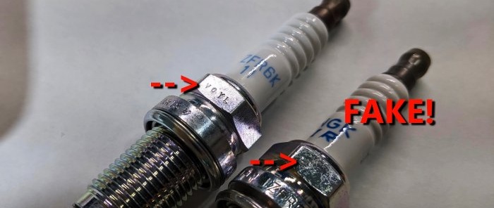 How to distinguish original NGK spark plugs from fakes