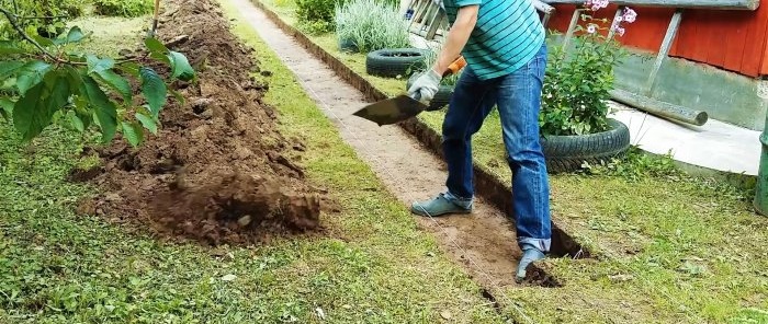 Kaip iš 500x500 mm grindinio plokščių padaryti idealų sodo taką be laiptelių ir tarpų