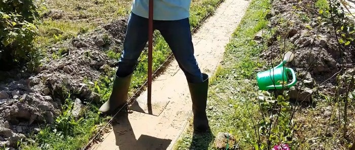 Cum să faci o cale de grădină ideală fără trepte și goluri din plăci de pavaj de 500x500 mm
