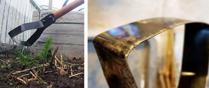 Comment fabriquer une houe de jardin légère à partir de matériaux de rebut pour éliminer les mauvaises herbes et ameublir le sol
