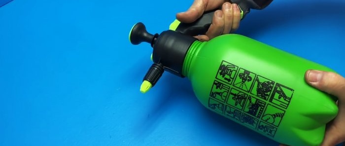 How to make a foam generator from a garden sprayer