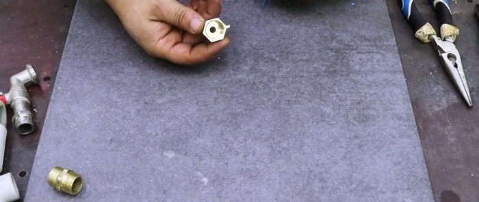 كيفية صنع فوهة قطع الخيط لأنابيب PP افعلها بنفسك مصدر مياه قابل للفك