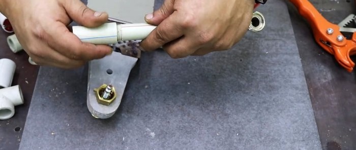 How to make a thread-cutting nozzle for PP pipes Do-it-yourself dismountable water supply