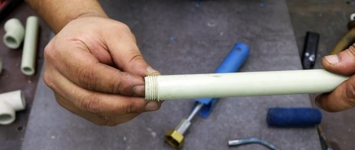 Como fazer um bico rosqueador para tubos PP Abastecimento de água desmontável faça você mesmo