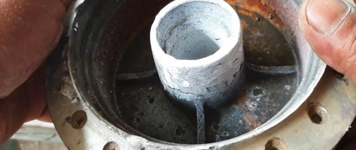 How to restore an aluminum part by welding