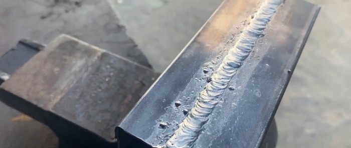 What current is preferable for welding parts 1 mm thick?