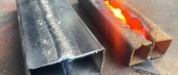 What current is preferable for welding parts 1 mm thick?