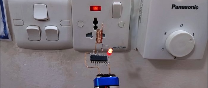 Détecteur de câblage caché élémentaire sur un microcircuit
